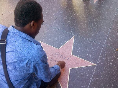Bovi writes name on Hollywood walk of fame