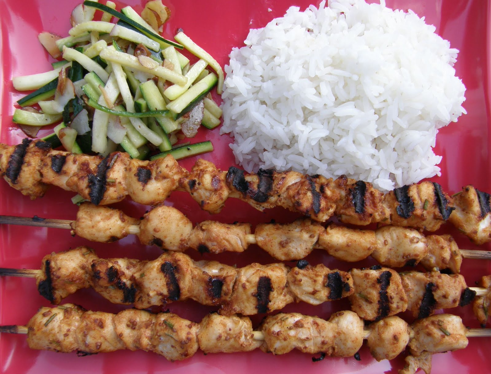 Spokane Dinner Club Garlicmustard Glazed Skewers