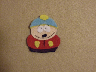 eric cartman hűtőmágnes, south park filcből