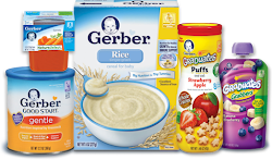 Get FREE Gerber Coupons, Baby Food Products online