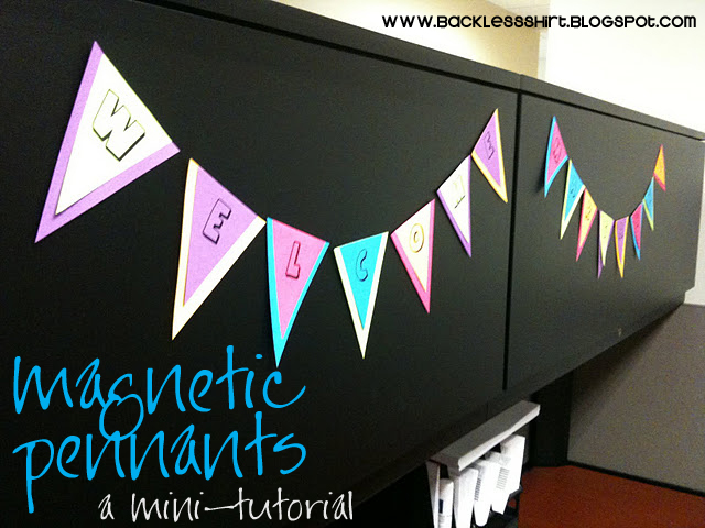 Backless Shirt A Welcome Banner From Office Supplies A Mini