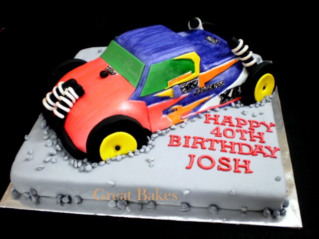 rc car birthday cake