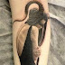 Supernatural creative tattoo on leg