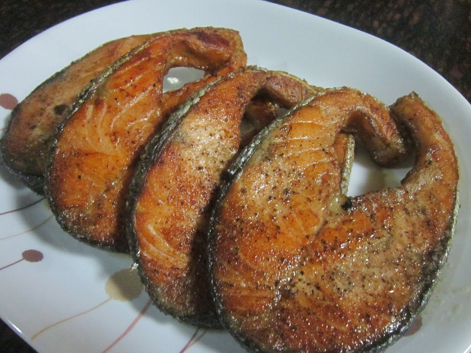 PANFRIED PINK SALMON in BUTTER