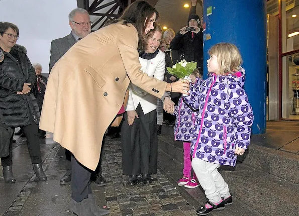 Crown Princess Mary of Denmark visited Slagelse Red Cross Center. Crown Princess made this visit in order to monitor the works of the network project "War against loneliness" (Vaerket) that has been jointly developed by "Mary Foundation" and "Red Cross", and to have talks with the participants
