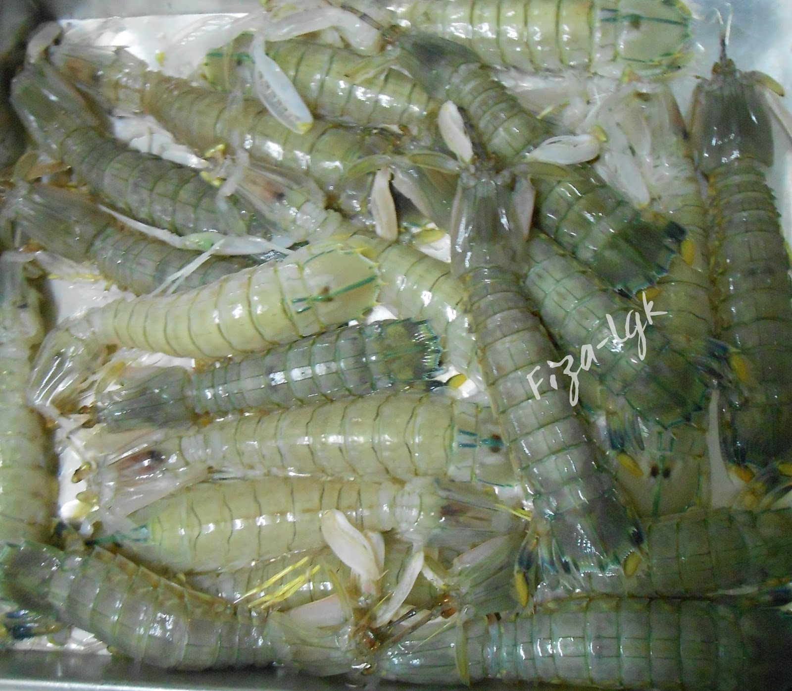 Udang Lipan Kukus Limau Kasturi Fizas Cooking