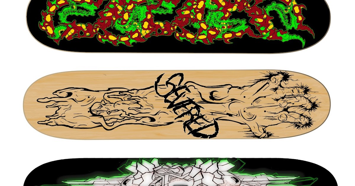 Skate Deck Mock Ups chaosartdesigns