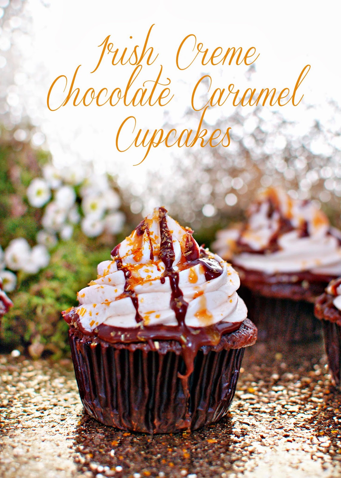 CAKE HAPPENS Irish Creme Chocolate Caramel Cupcakes! CAKE HAPPENS Irish Creme Chocolate Caramel Cupcakes!
