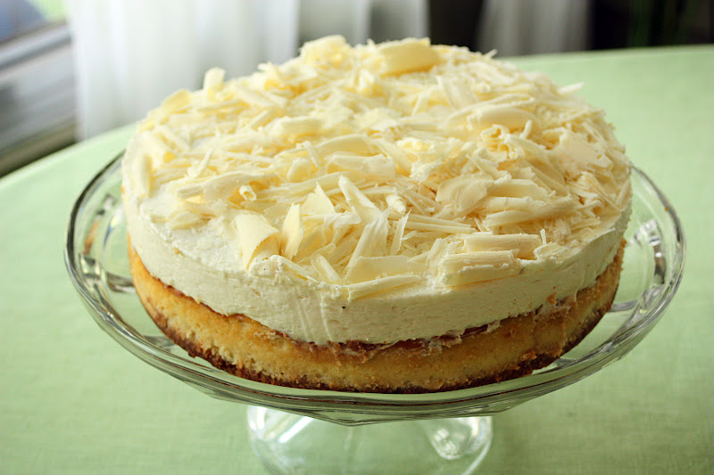 Just a Spoonful of White Chocolate Vanilla Bean Cheesecake