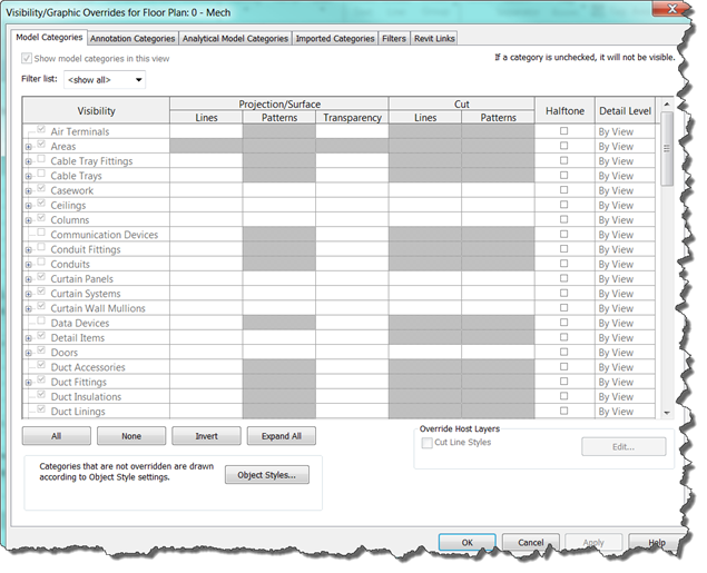 Revit 2015 Visibility Graphics Greyed Out Cadline Community