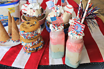 4th of July Ice Cream Bar Ideas