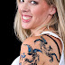 Fantasy blue phoenix tattoo on shoulder