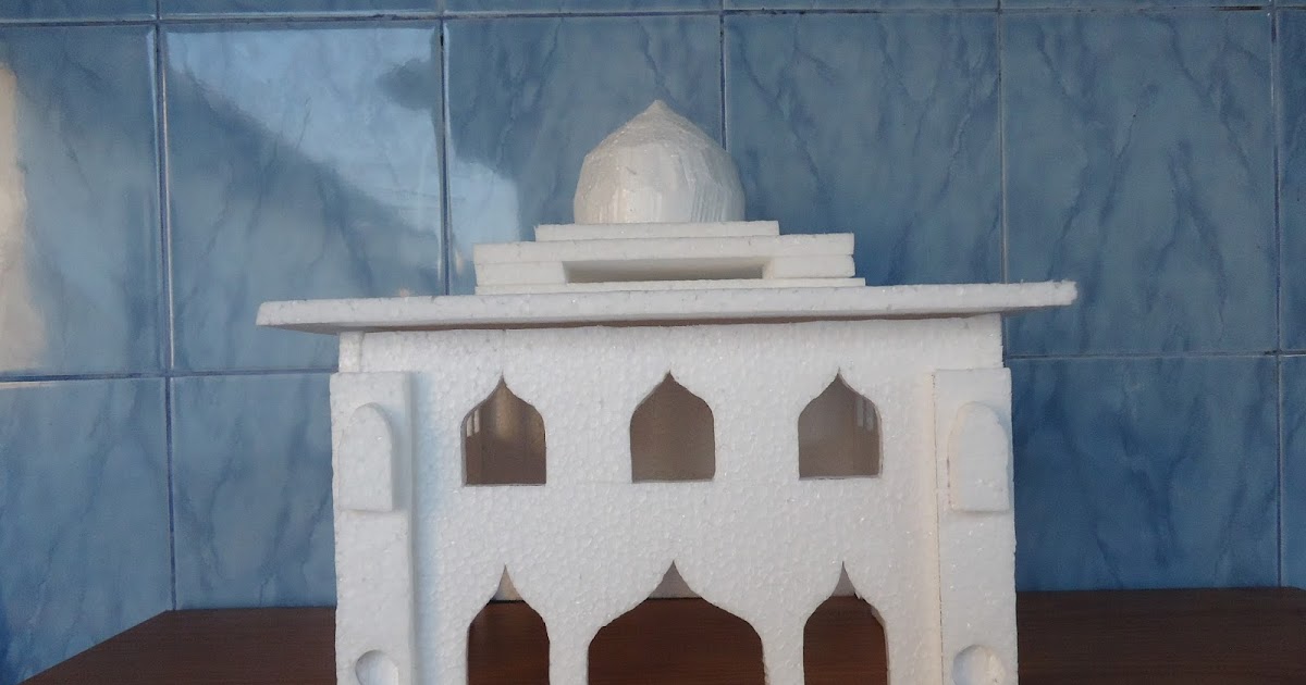 Rumah Gabus Styrofoam Hasil Pembuatan Miniatur Gabus