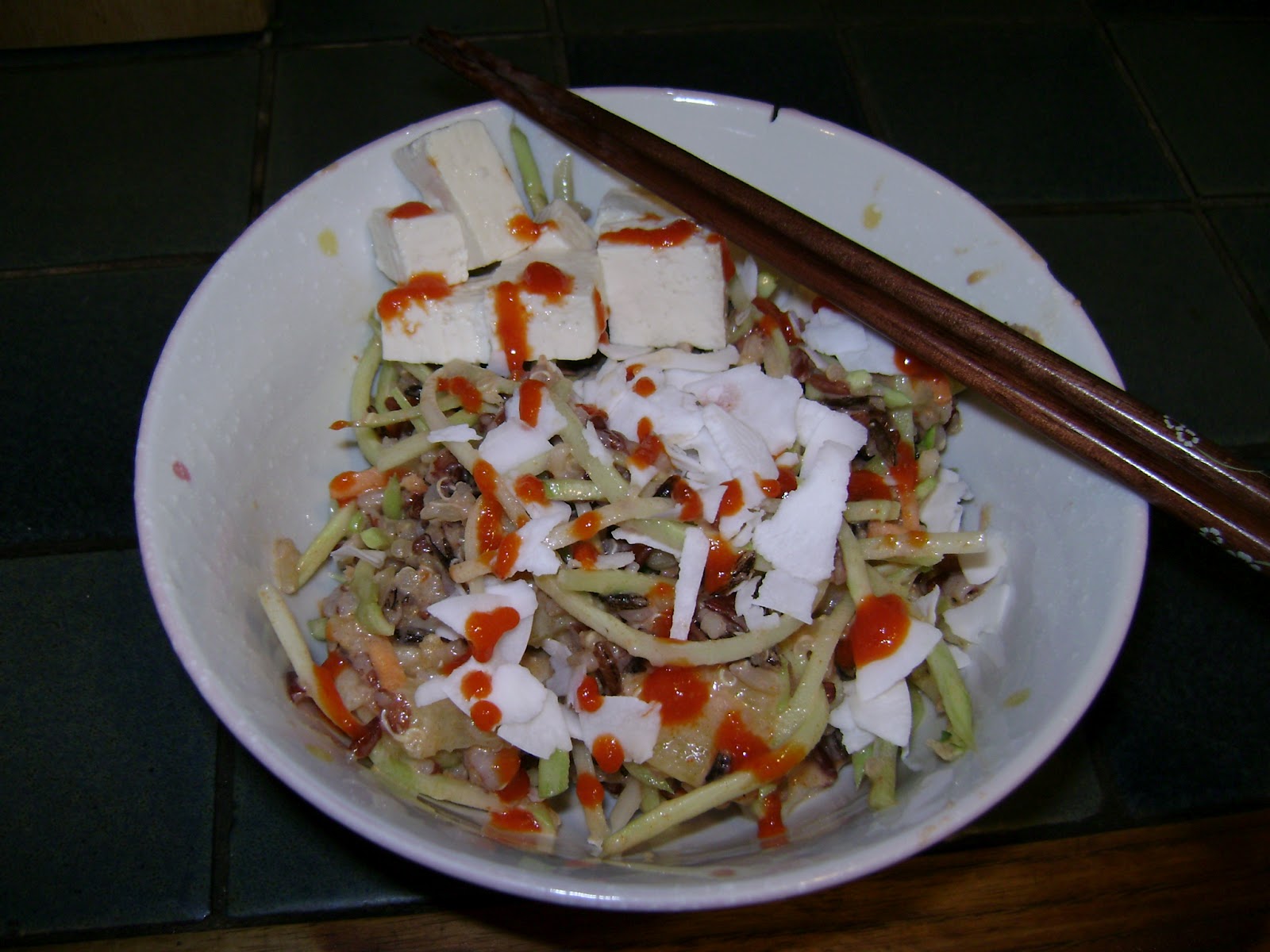 Yummy Healthy Food Curry Rice Salad