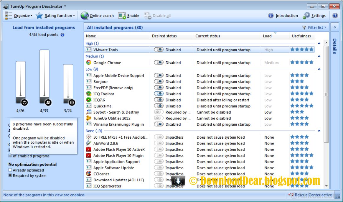 program deactivator program deactivator