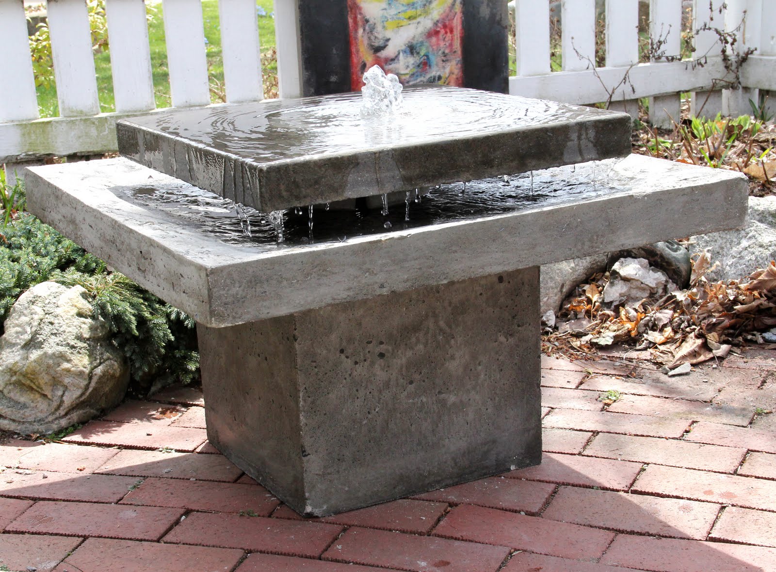 art studio: My new 2011 Concrete Water Fountain!