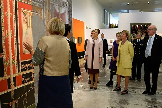 Crown Princess Victoria It is the first time that a major exhibition has been on Pompeii produced and shown in Sweden
