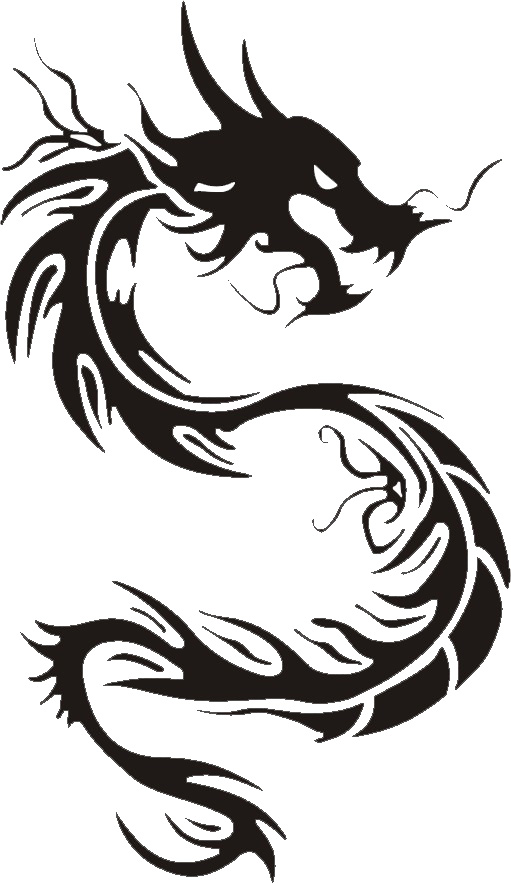 Dragon Tattoo: Tribal Dragon Tattoo