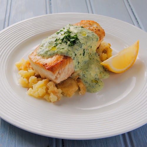 Panfried Linefish with a Light Chive, Garlic & Yoghurt Sauce Scrumptious South Africa