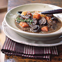 Beef Stew with Carrots and Mushrooms
