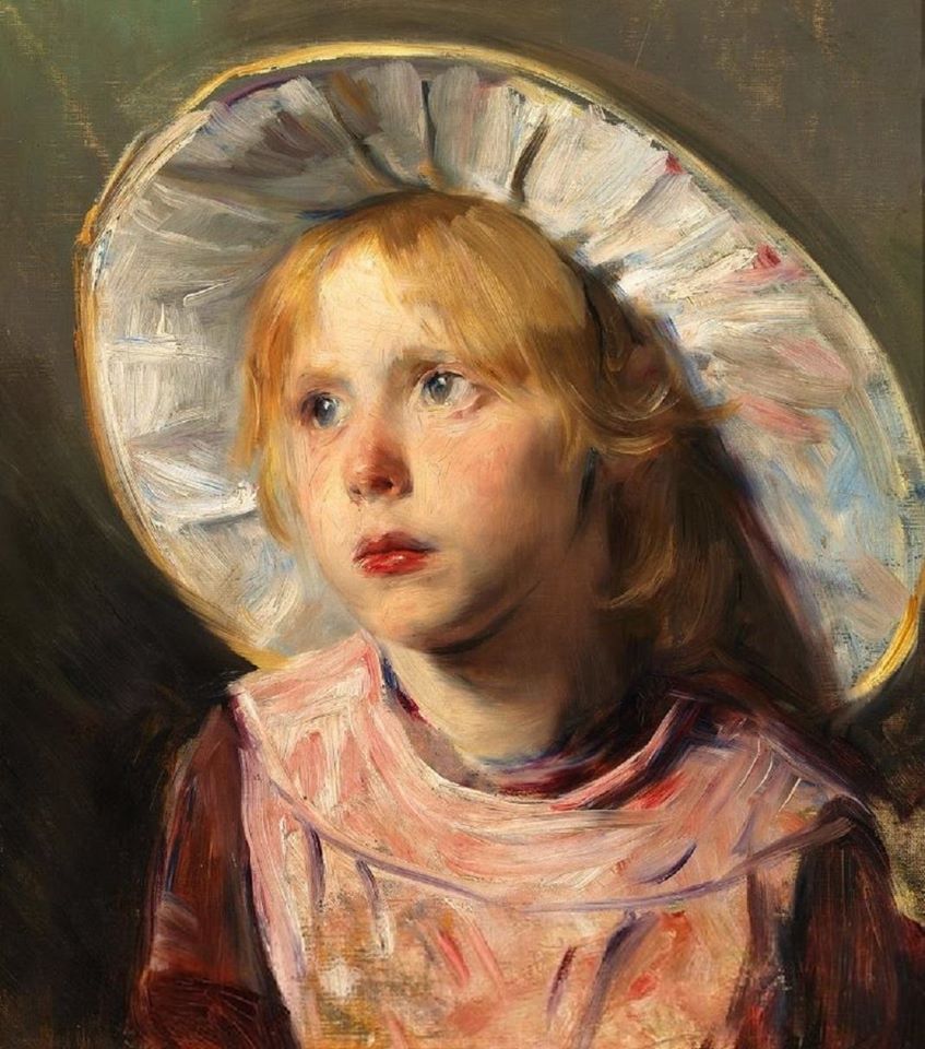  ertha Wegmann Portrait of a young girl