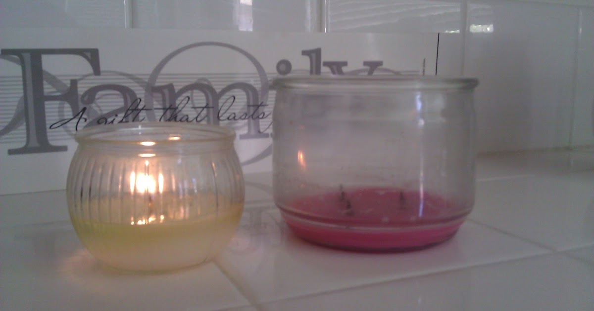 Got MOM? Munchkins of Mayhem Removing old candle wax from its jar