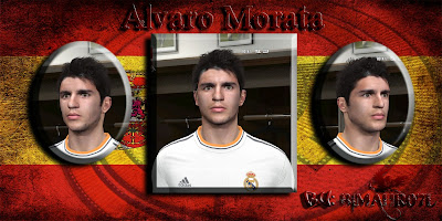 PES 2014 Alvaro Morata Face by BimaHR07L