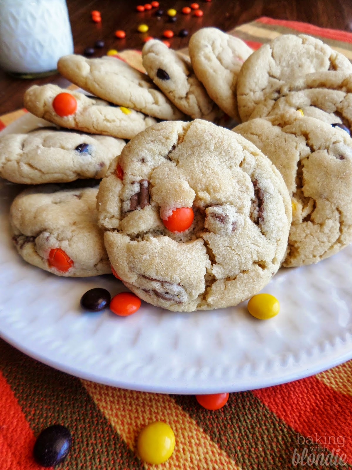 The Perfect Cookie Base Peanut Butter Cup Reeses Pieces Cookies