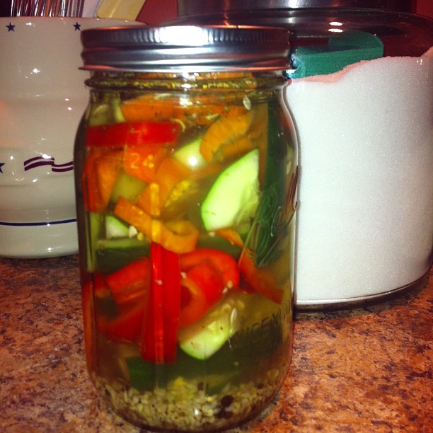 Margarita Stewart Sweet and Sultry Habanero Pickles/Pickled Vegetables (jalapeno works too)