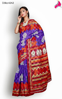 Designer printed sari surat