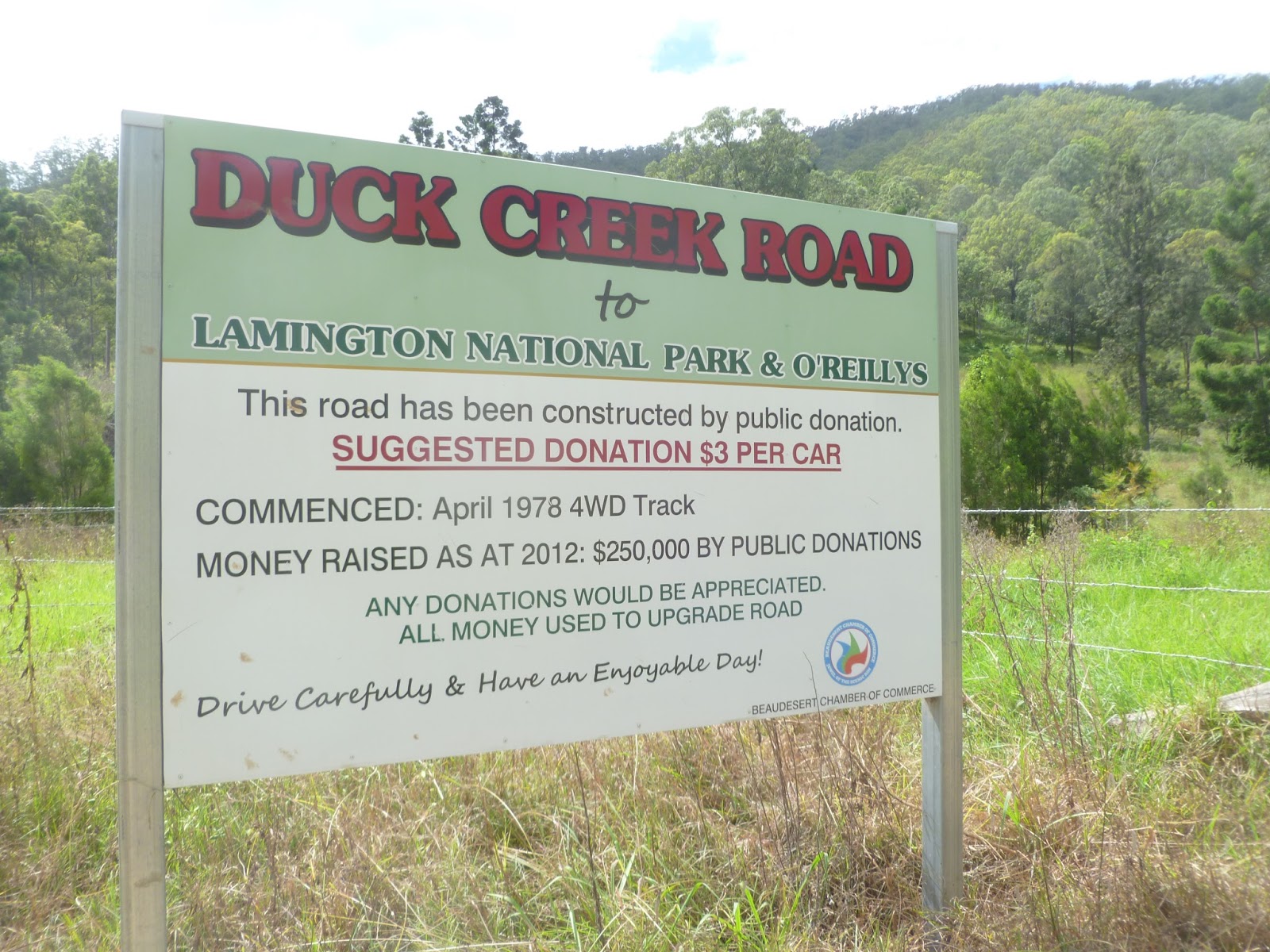 Duck Creek Road (Queensland) ride Sat 18 Apr 2015 Horizons Unlimited
