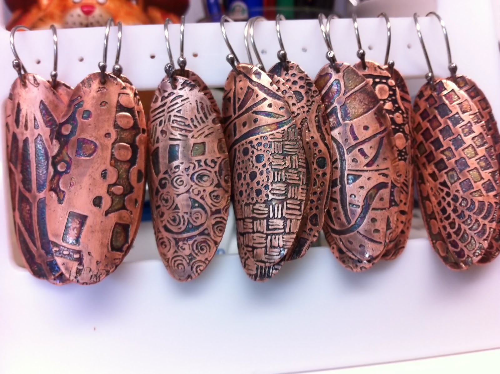 Etched Copper Pendants