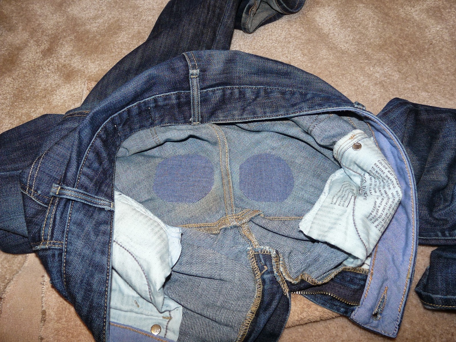 The "Secret" is Gratitude Fixing and Patching Inner Thigh Wear, Jean