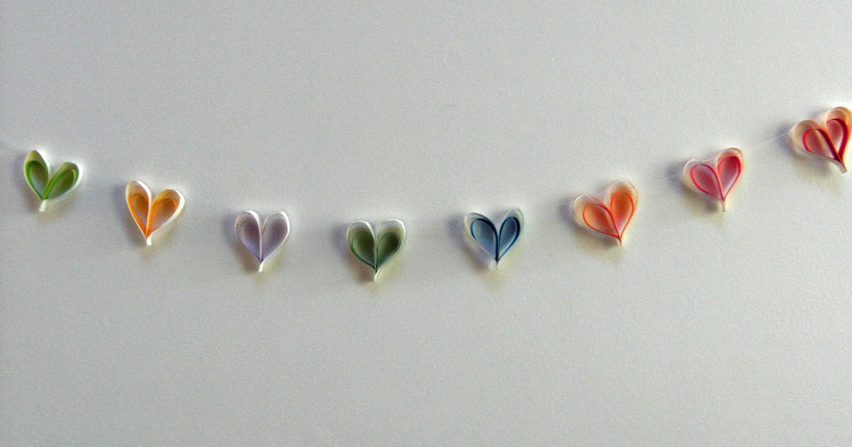 Lizzie Made Paper Hearts Bunting Tutorial