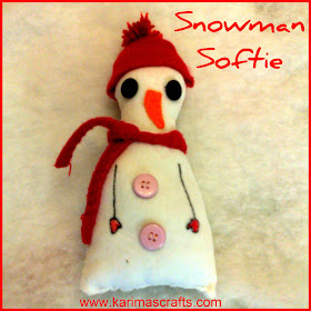 snowman crafts sewing