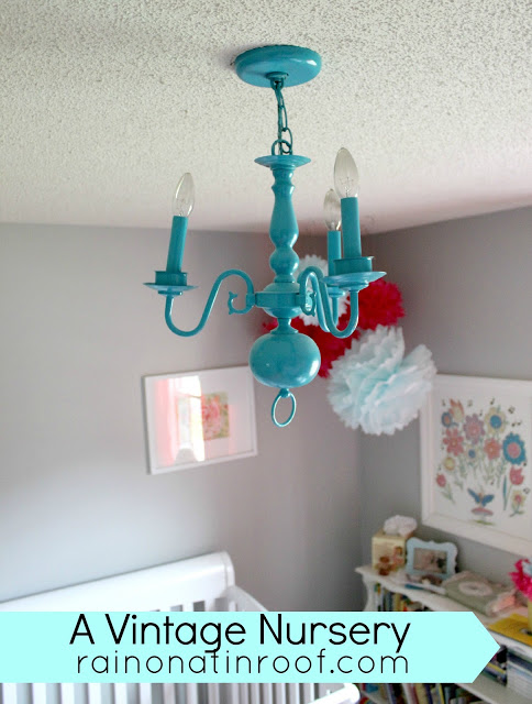 vintage+nursery+8 | A Colorful Home Tour: Rain on a Tin Roof {Color My Home Summer Blog Series} | 18 |
