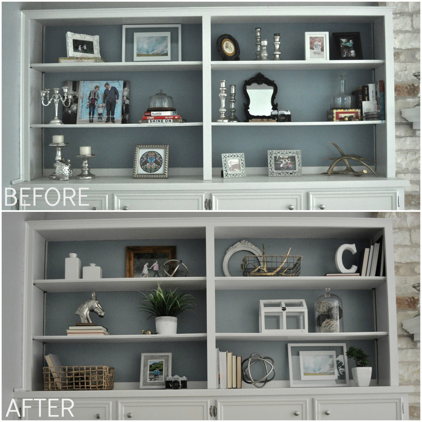 At Home Feature 5 Tips for Styling Shelves Jesse Coulter