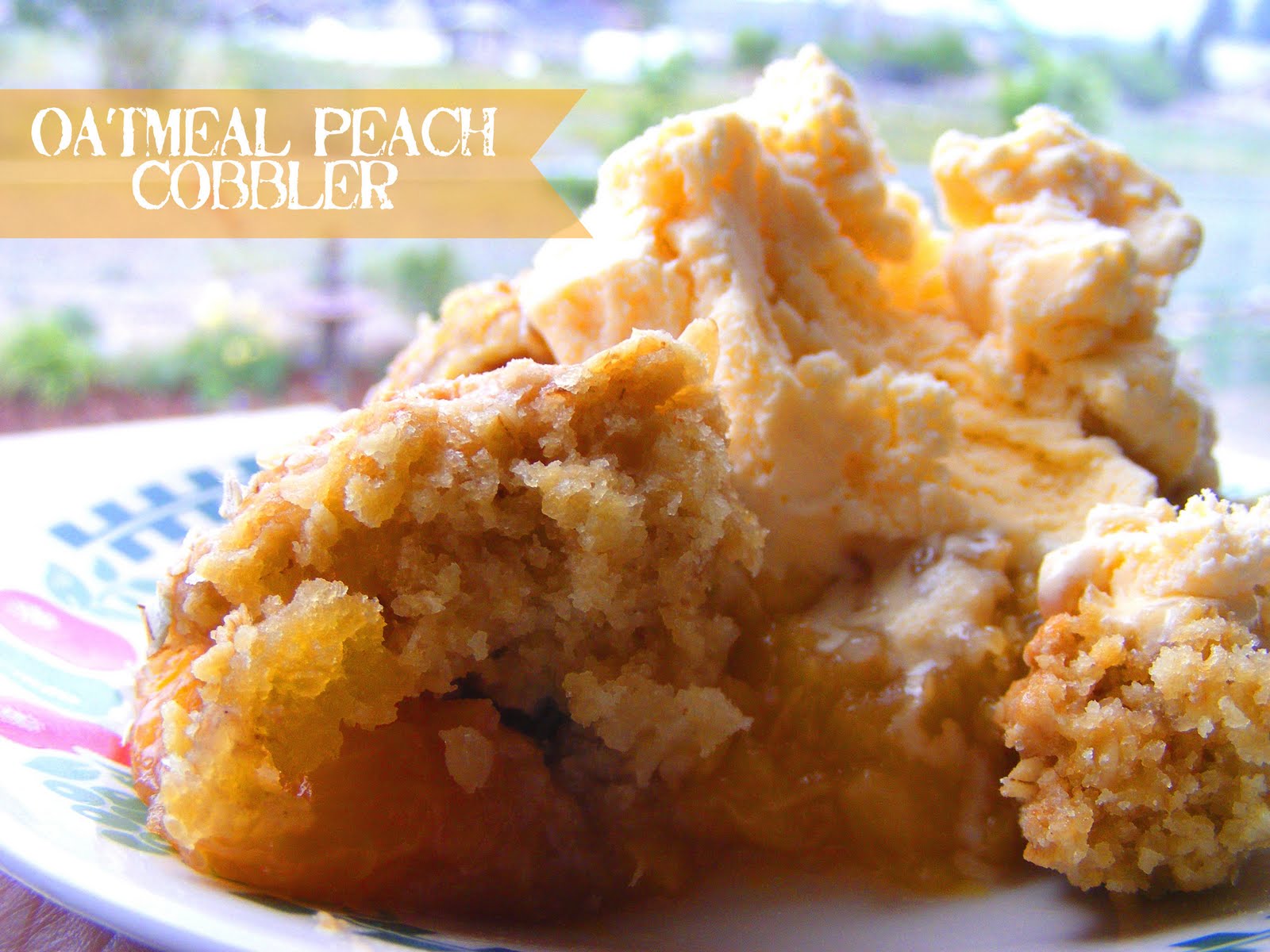 Oatmeal Peach Cobbler Recipe House of Pixel Dust