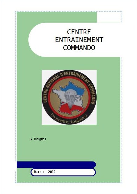 Ostalet Militaria France Centre Entrainement Commando