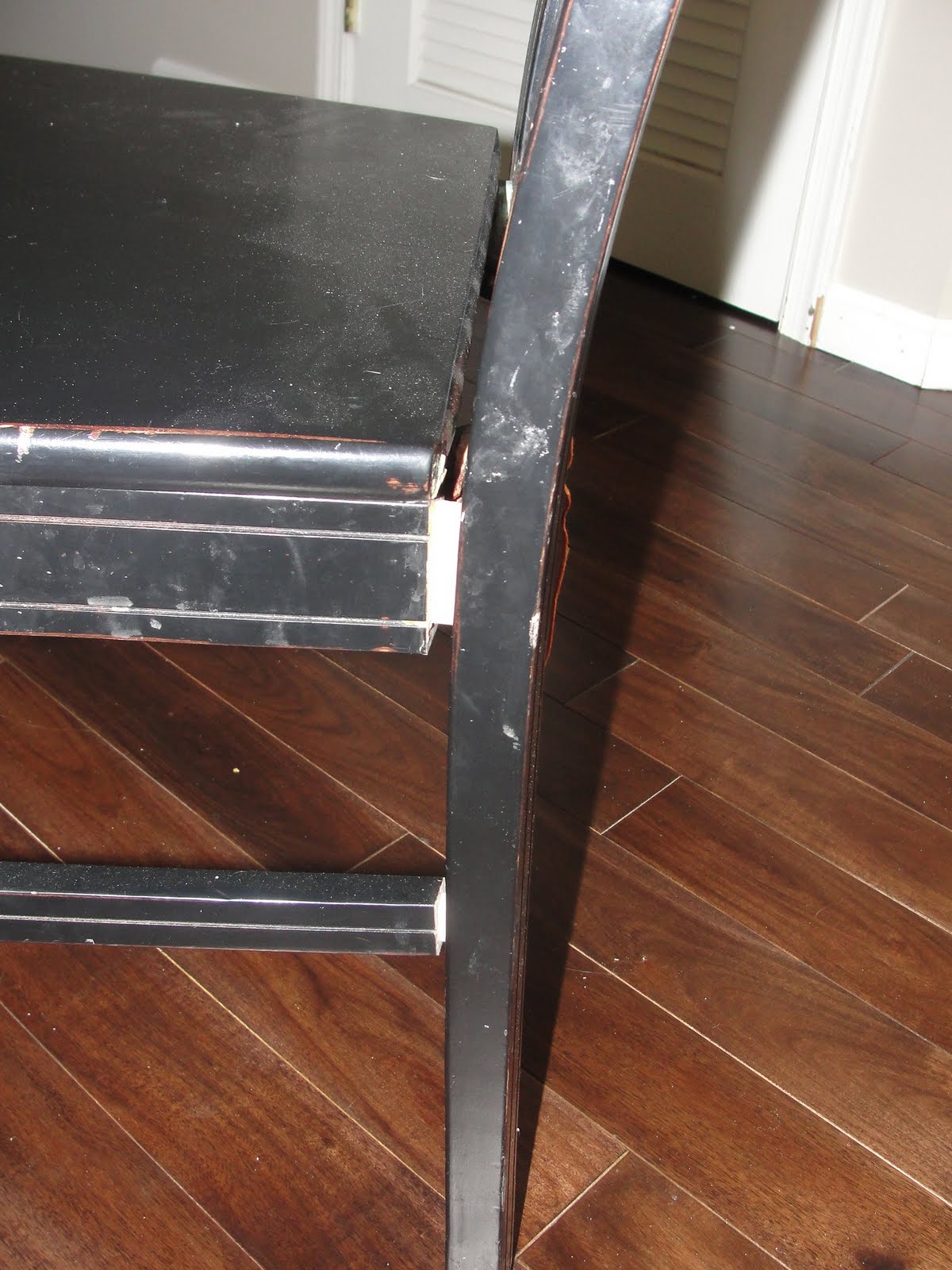 Living with Three Hobbits and a Giant How to Fix a Kitchen Chair