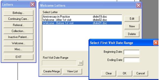 letter welcome patient dentrix patients experience office np manager