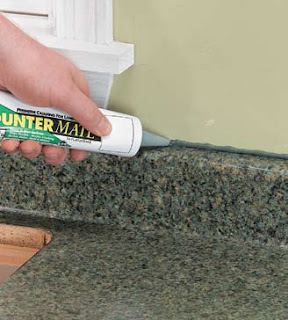 backsplash countertop bathroom install kitchen caulk between seam form laminate surface silicone renovation seal away