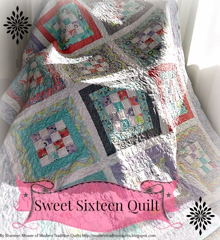 Modern Tradition Quilts Sweet Sixteen Quilt On Moda Bake Shop