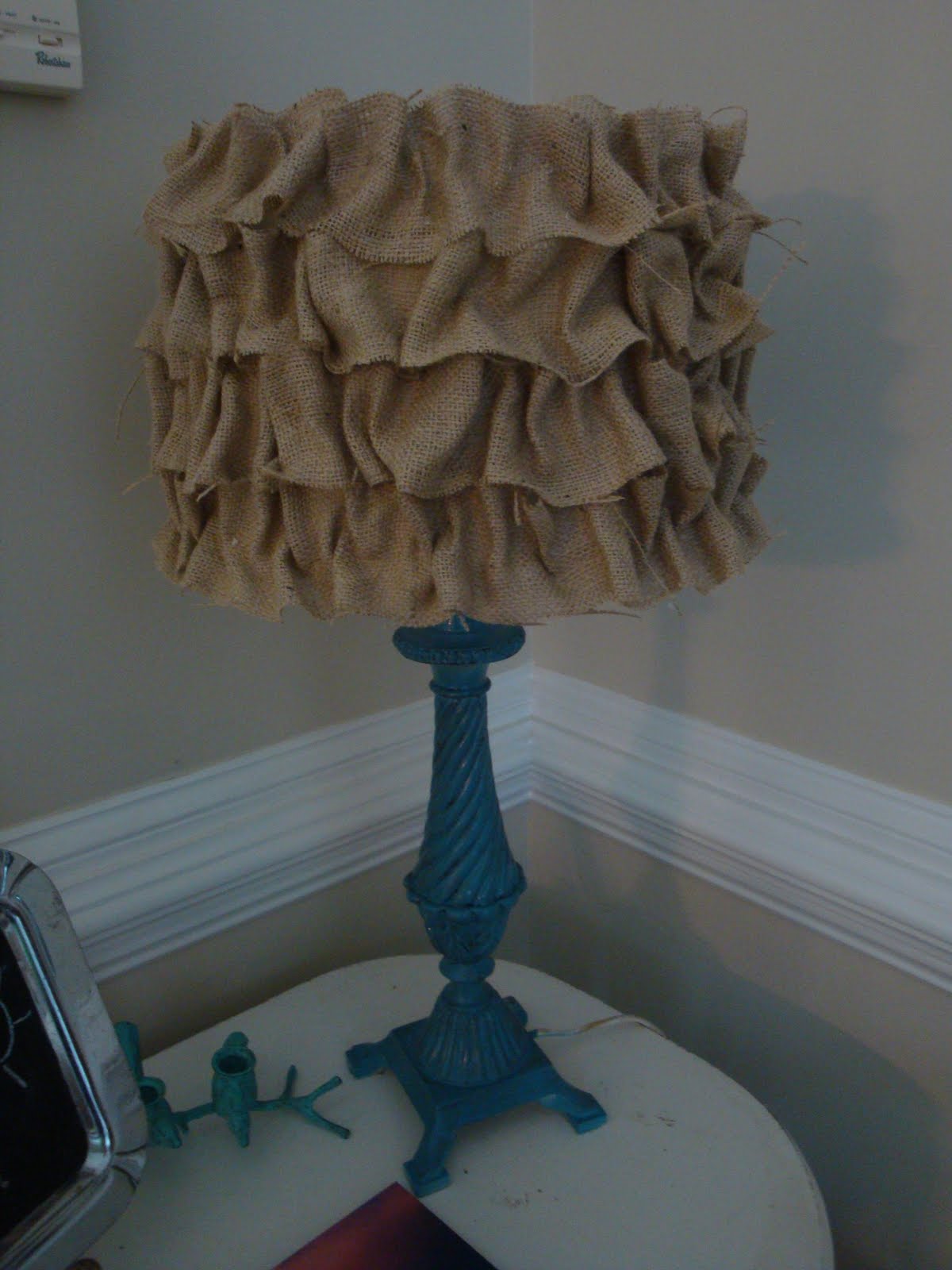 A Little Piece of Heaven No Sew Ruffled Lampshade Tutorial