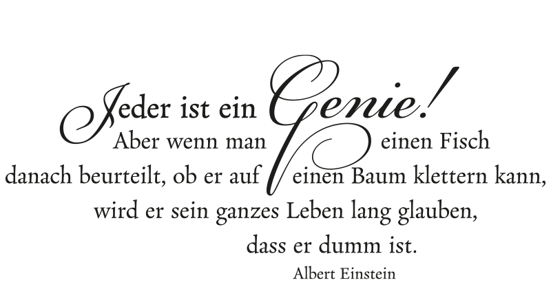 Get Jeder ist ein genie Desktop Wallpaper Jeder Ist Ein Genie