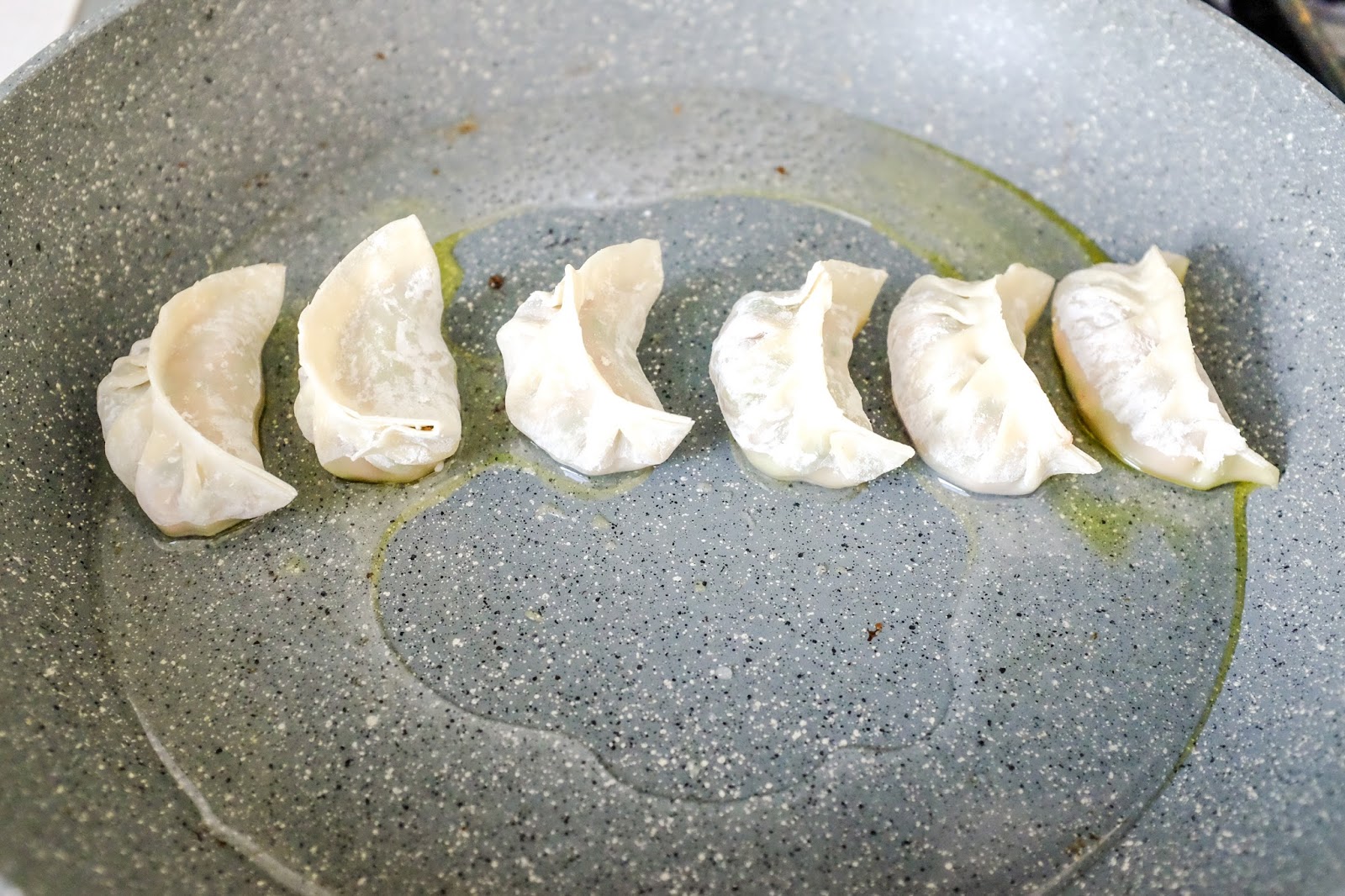 CAKE ON THE BRAIN Garlic Scapes Potstickers