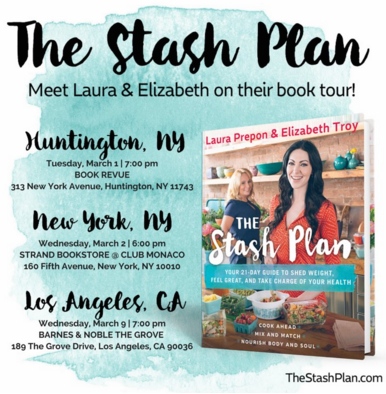 average socialite the stash plan book tour with laura prepon nyc la book tour flyer