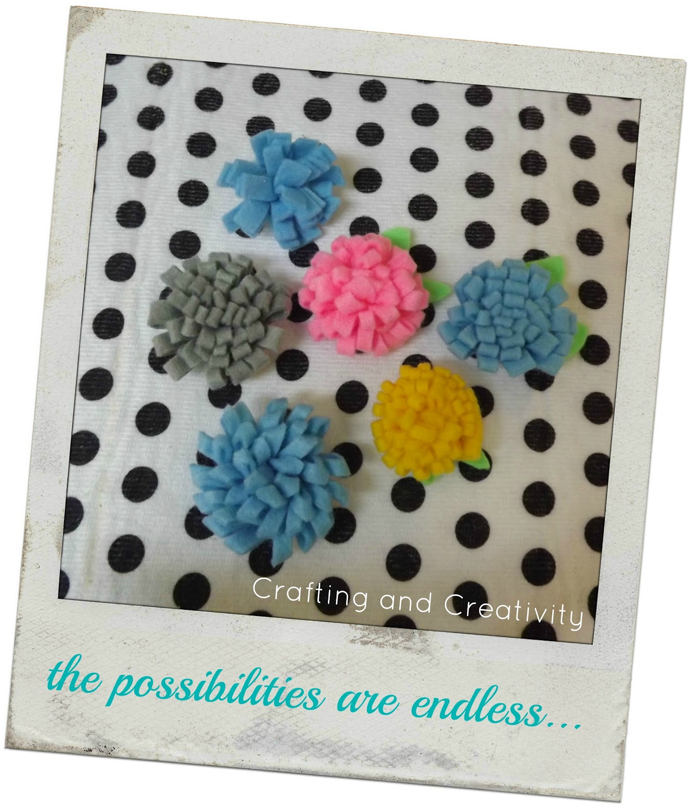 Crafting and Creativity How To Make Rolled Felt Flowers