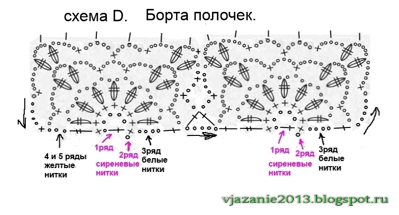 Вязания крючком схемы из ириса 42
