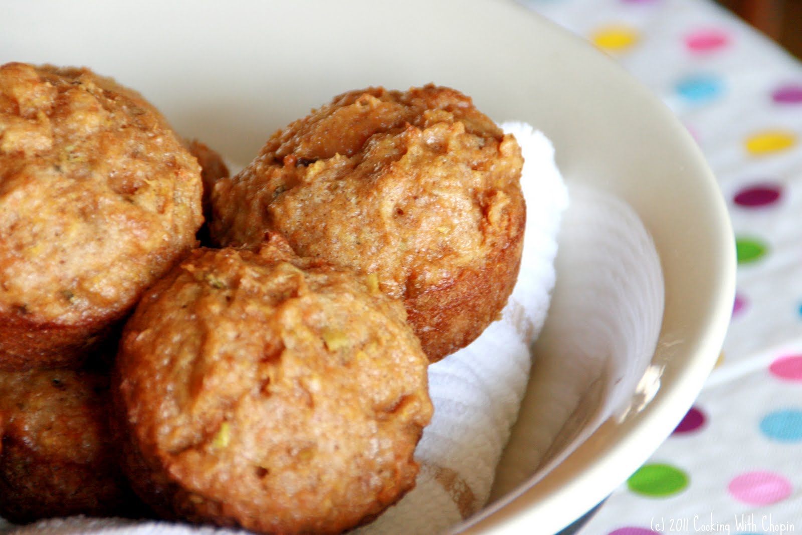 Cooking with Chopin, Living with Elmo AppleCarrot Muffins (a.k.a